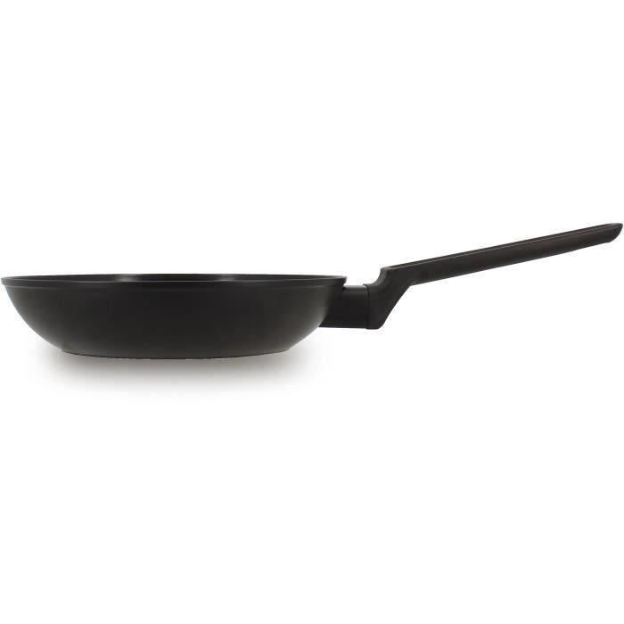 Poele - MENASTYL - 6020635 - En aluminium forgé - 20 cm - Noir - Tous feux dont induction