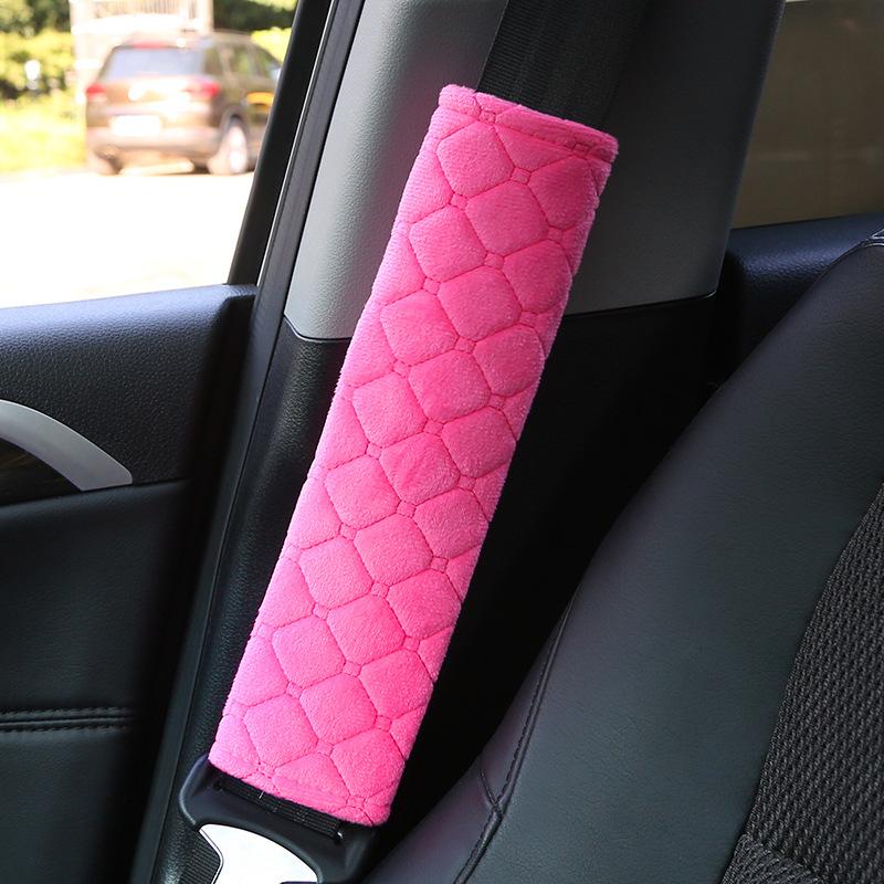 Universal Car Seat Belt Cover Adjustable Plush Car Safety Belt Cover Shoulder Pad for Kids Adults Car Interior Accessories