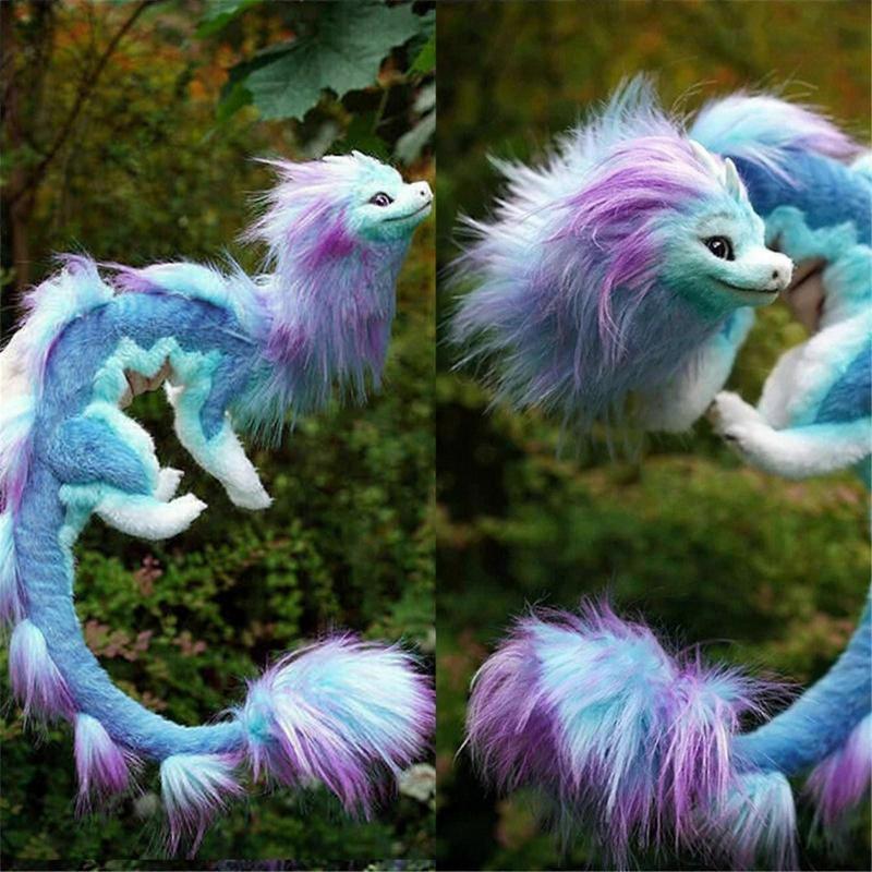 (RFUT) 50cm  Dragon Plush Doll Blue Dragon Kids Toy  Doll For Children's Birthday Gifts Halloween Dolls