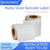 Matte Silver PET Barcode Label 20 30 40 50 60 70 80 90 100 Thermal Transfer Ribbon Printer Sticker