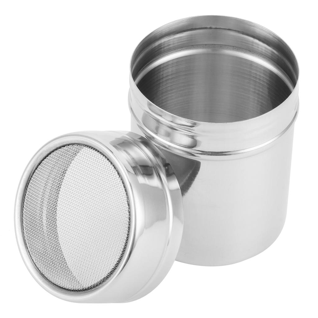 Stainless Steel Fine Mesh Powder Shaker Chocolate Coffee Sifter for Kitchen Baking Cooking
