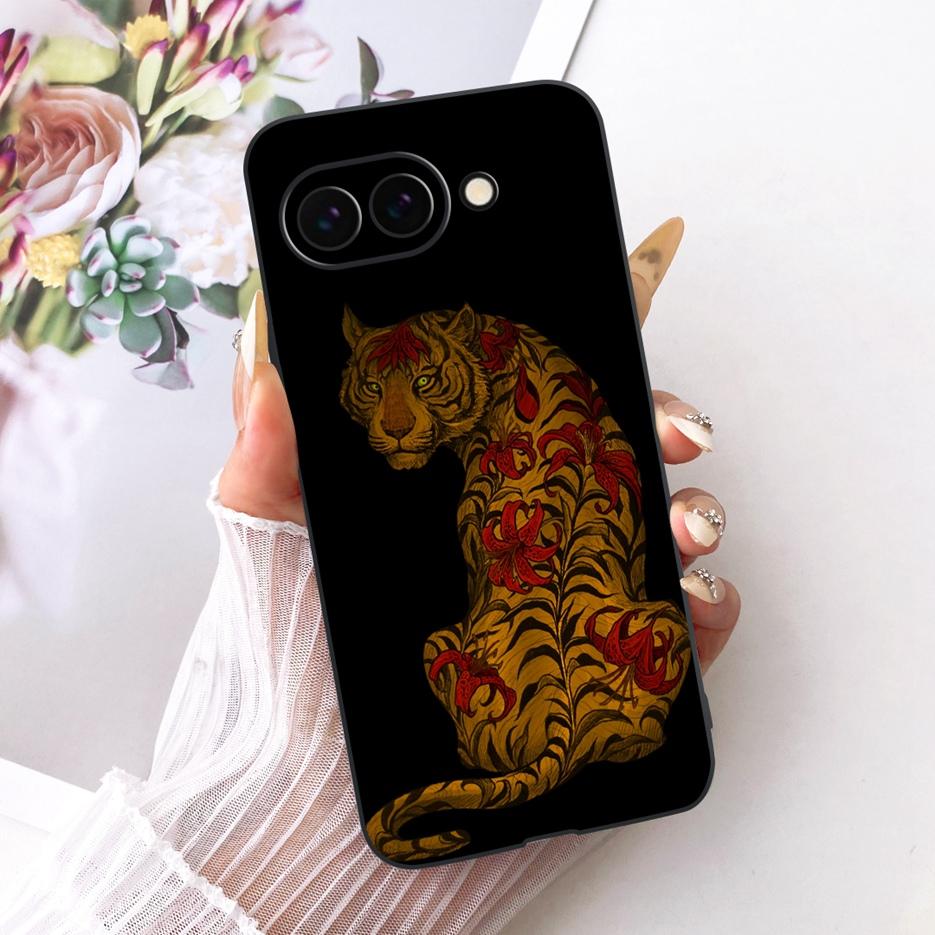 Чехол для Google Pixel 9 Pro Милый Лев Модный Расписной Чехол Мягкий ТПУ Чехол для Телефона Для Google Pixel 9A Pixel9 Pro Задняя Крышка Fundas