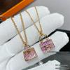 Women's 18K Rose Gold-Plated Diamond Kelly Handbag Necklace