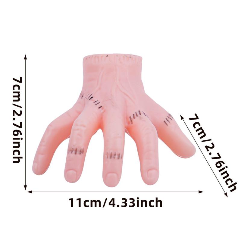 Хэллоуин Семейка Аддамс Вещь Заколка для волос в виде искусственной руки из пластика для аксессуара к костюму для вечеринки