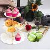 6 Sets Cake Stand Rods 3-Layer Metal Holder Heart-Shaped Design DIY Epoxy Art Wedding Fruit Tray Snack Plate for Desserts Cheese Chocolate