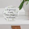 Commemorative Home Beautification Decoration Nineside Shape Transparent Acrylic English Slogan Ornaments