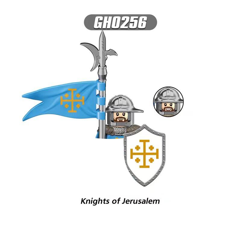 Средневековые Рыцари Серия Фигурки Строительные Блоки Воин Солдаты Стражники Львиное Сердце Больница Тевтонский Рыцарь Битва Пастор Детский Подарок