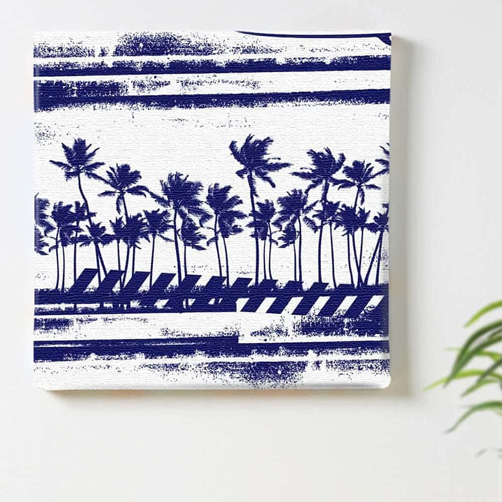 Art Deli Beach Fabric Wall Art Panel, pop-0048-L, 57 x 57 cm