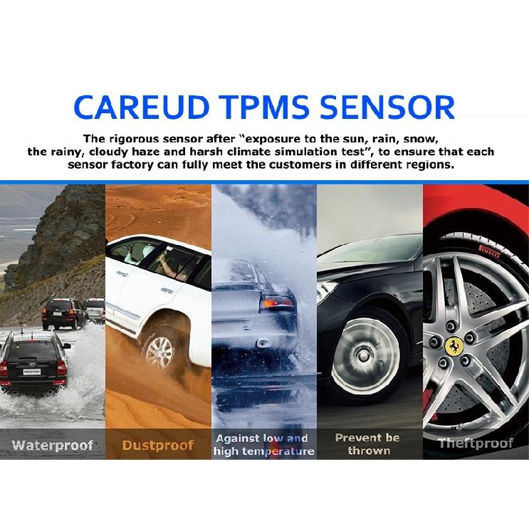 TPMS Tire Pressure Monitoring System Diagnostic-tool Tire Pressure Alarm Cigarette Lighter Temperature DIY PSI Bar CAREUD 903