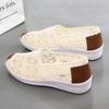 Летняя повседневная обувь на плоской подошве, женские дышащие белые кружевные рабочие туфли с открытыми отверстиями, тканевые туфли на плоской подошве, лоферы