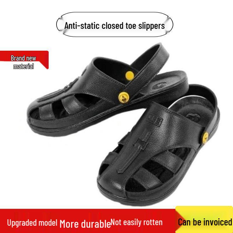 Антистатические сандалии с мягкой подошвой и защитой пальцев от скольжения