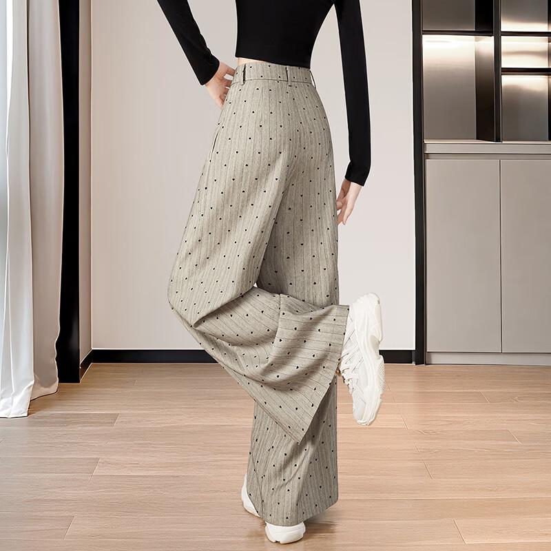 Женские брюки-палаццо из твила с высокой посадкой