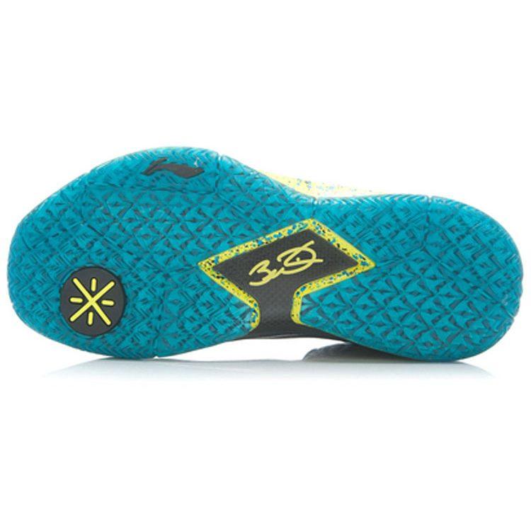 Li Ning WOW 3 Средние Баскетбольные Кроссовки Мужские Серый Желтый Синий ABAJ013-63