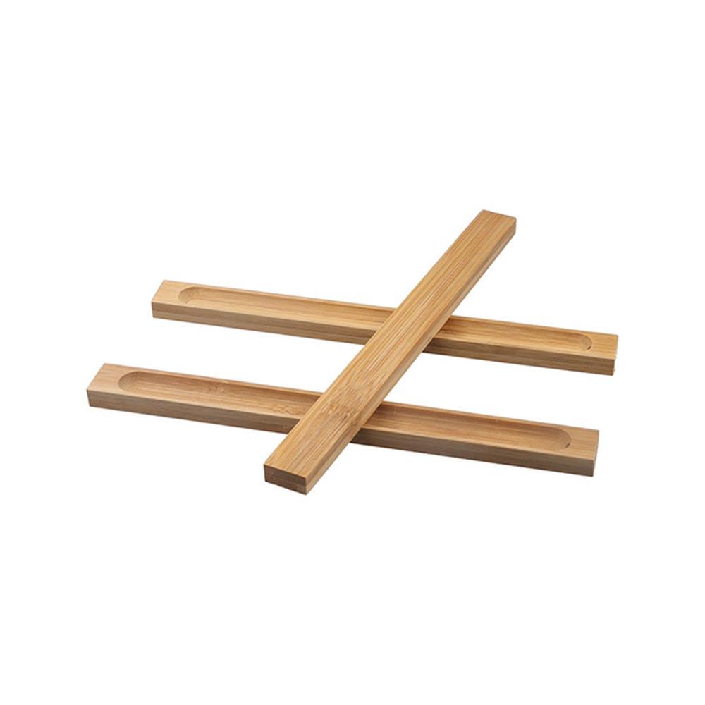 Экологичная бамбуковая подставка для благовоний, натуральный улавливатель пепла для благовоний, кабинет