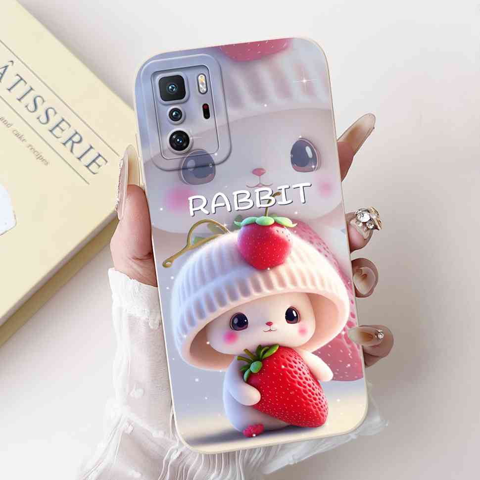 For  Xiaomi Redmi Note 10 Pro China Case Cute Cartoon Girl Cover Soft Silicone Phone Case For Xiaomi POCO X3 GT X3GT Full Bumper