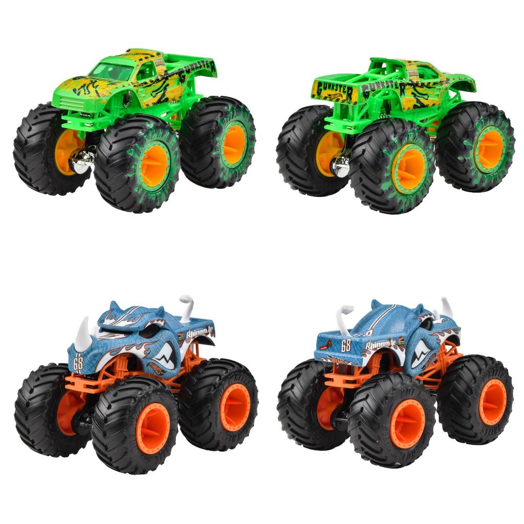 Hot Wheels Ассортимент Монстр-траков 8 Миниатюрных Наборов в Коробке 164 - Транспортные Средства/Игрушки - (Возраст 3+) - Многоцветный (983C-FYJ44)