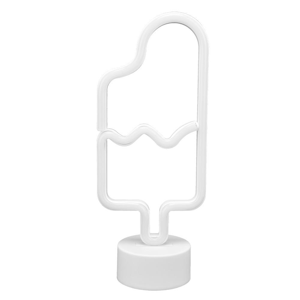 Colorful Popsicle Design LED Neon Sign Battery Operated Table Neon Light  Party Decoration