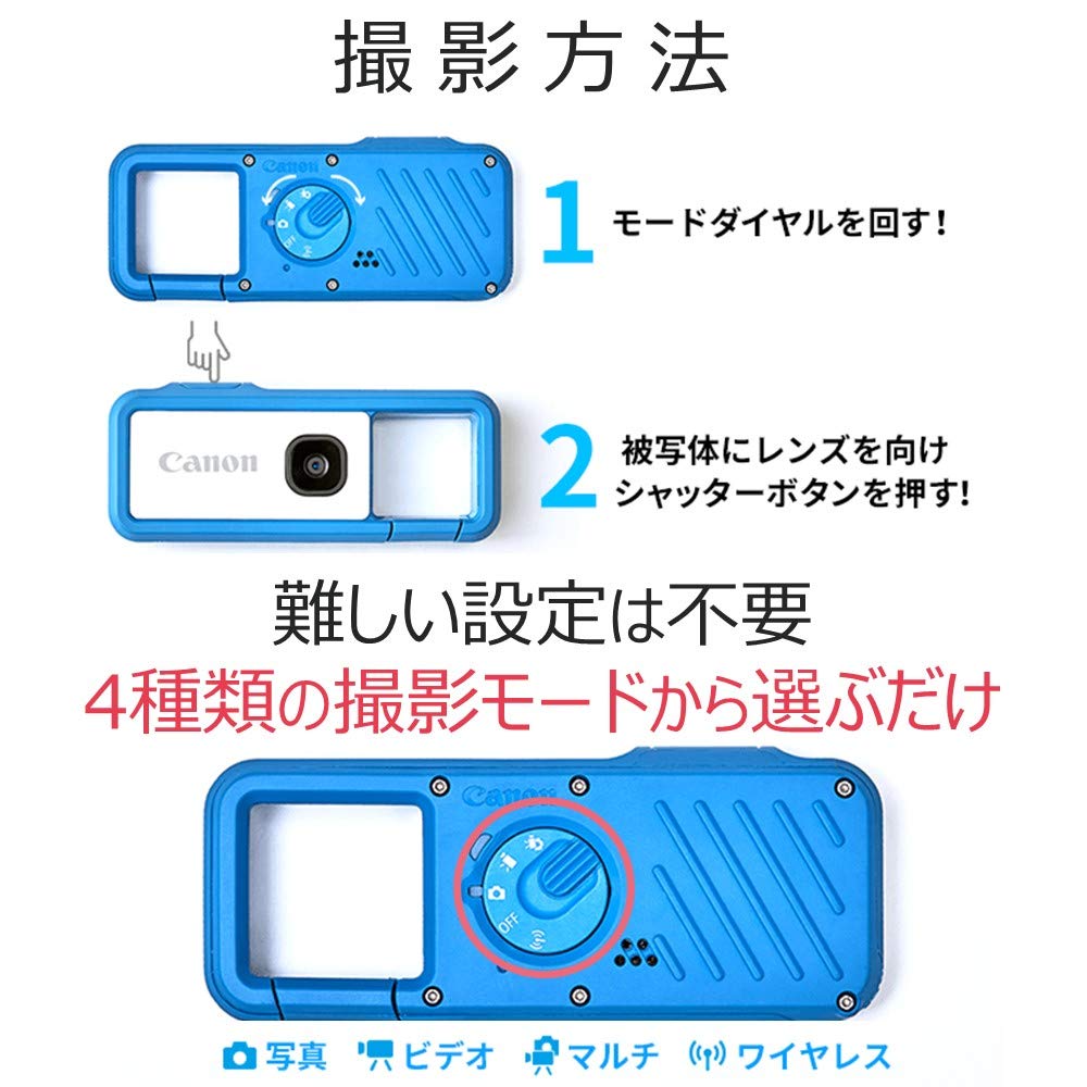Камера Canon iNSPiC REC Pink Asobi Camera PINK (Маленький/Водонепроницаемый/Прочный) ФВ-100