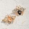 Vintage Animal Crystal Bee Stud Earrings Bohemian Brand Party Statement Rhinestone Ear Stud For Girls Bijoux Wholesale