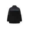 Anta Outdoor Collection Sherpa Multicolor Knitted Fabric Thermal Fleece Lined Stand Collar Coat Jacket Men's Black 152146705-4