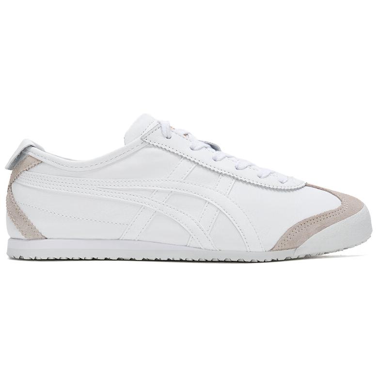 ONITSUKA TIGER Mexico 66 Белый Кремовый Унисекс Низкие Ретро Кожаные Повседневные Кроссовки 1183C102-104
