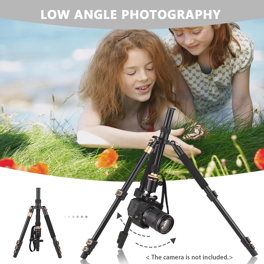 Andoer 140 см/55 дюймов дорожный штатив для камеры штатив из алюминиевого сплава со съемным моноподом