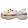 Шлепанцы Crocs Classic Clog, цвет Crimson Gallop, простые, удобные, унисекс, цвет Off-White 213113-0PZ