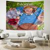 Custom Name The Adventures of Tintin Print Tapestry, Backdrop, Easy Setup, Ideal for Bedroom, Office & Living Room, with Aesthetic Wall Hanging Decor.