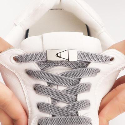 2024 шнурки для обуви без завязок, шнурки с завязками без завязок, эластичные шнурки, кроссовки для детей и взрослых, расширенные плоские шнурки 8 мм для обуви