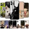 Чехол с забавным животным котом и собакой для Apple iPhone 11 12 13 Pro XS Max XR 7 8 Plus SE 2020 X 6 6S 5 5S, мягкий силиконовый чехол для телефона