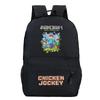Football Printed Student Backpack Multifunctional Usb Interface Large Capacity Leisure Travel Backpack