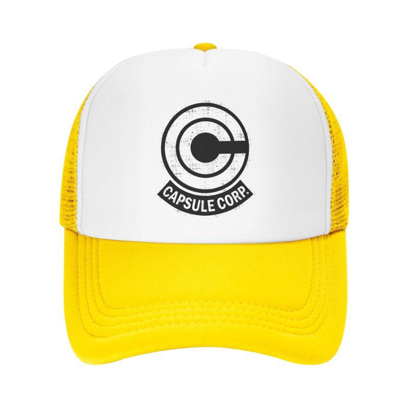 Сетчатая бейсболка Capsule Corp Унисекс Хип-хоп Snapback Кепки Летняя Дышащая Кепка-козырек Аниме DBZ Тракер Регулируемые Кепки
