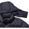 UNIQLO Jil Sander Collaboration Series Solid Color Mid-Length Long Sleeve Hooded Down Jacket Men outerwear Navy 446356-69