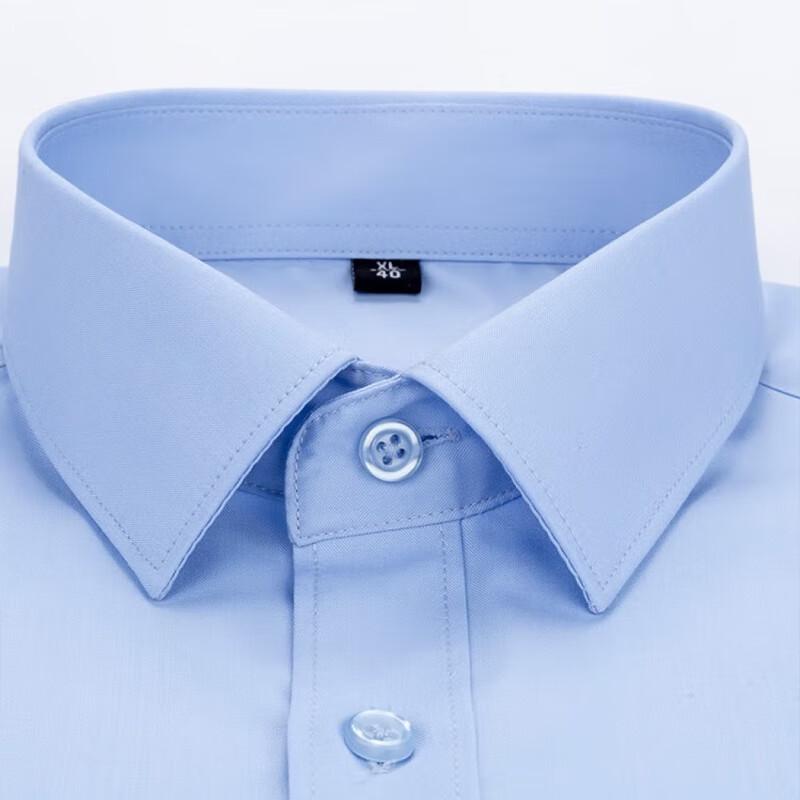 ROMON Мужская рубашка с длинным рукавом из бамбукового волокна в стиле business casual