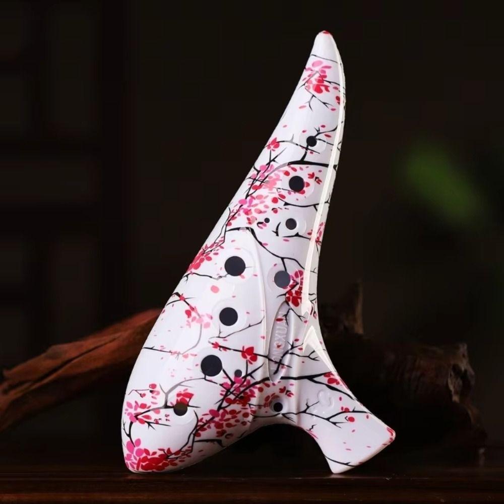 Small Size Ocarina Instrument Alto C Tone ABS Resin Ocarina Smooth 12 Hole Ocarina Student