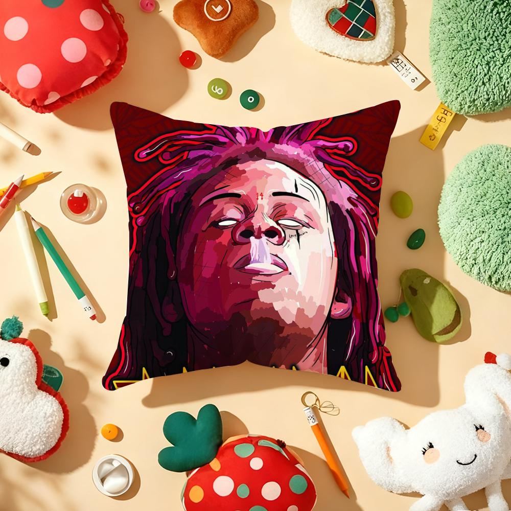 Rapper TTrippie Cool RRedd Cushion Cover Plush Fabric Soft DoubleSided Printed Sofa Warm Winter Home Gift Pillow Cover