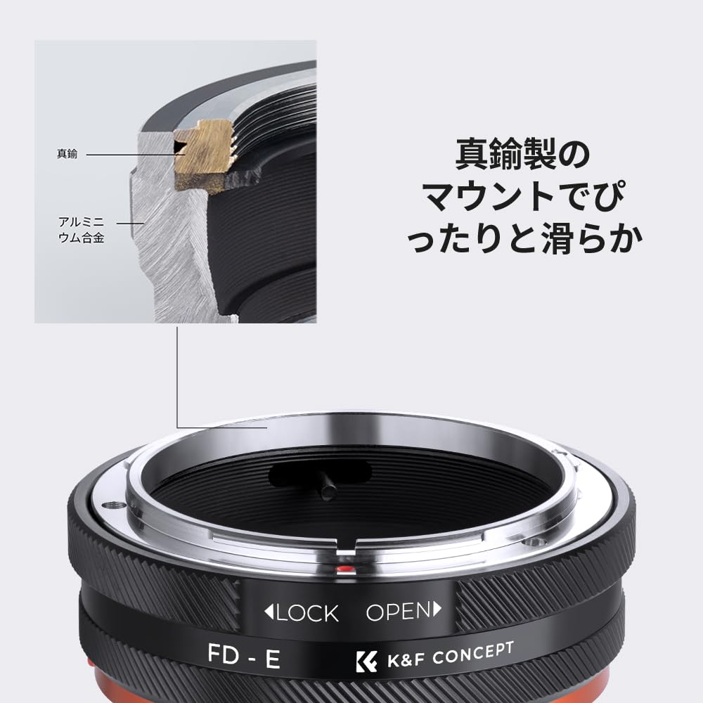 Concept Mount Adapter IV Canon Compatible FL 35mm FD Mount Lens Sony Compatible E Mount NEX Camera Mounting Lens Adapter Manual Focus Matte Finish