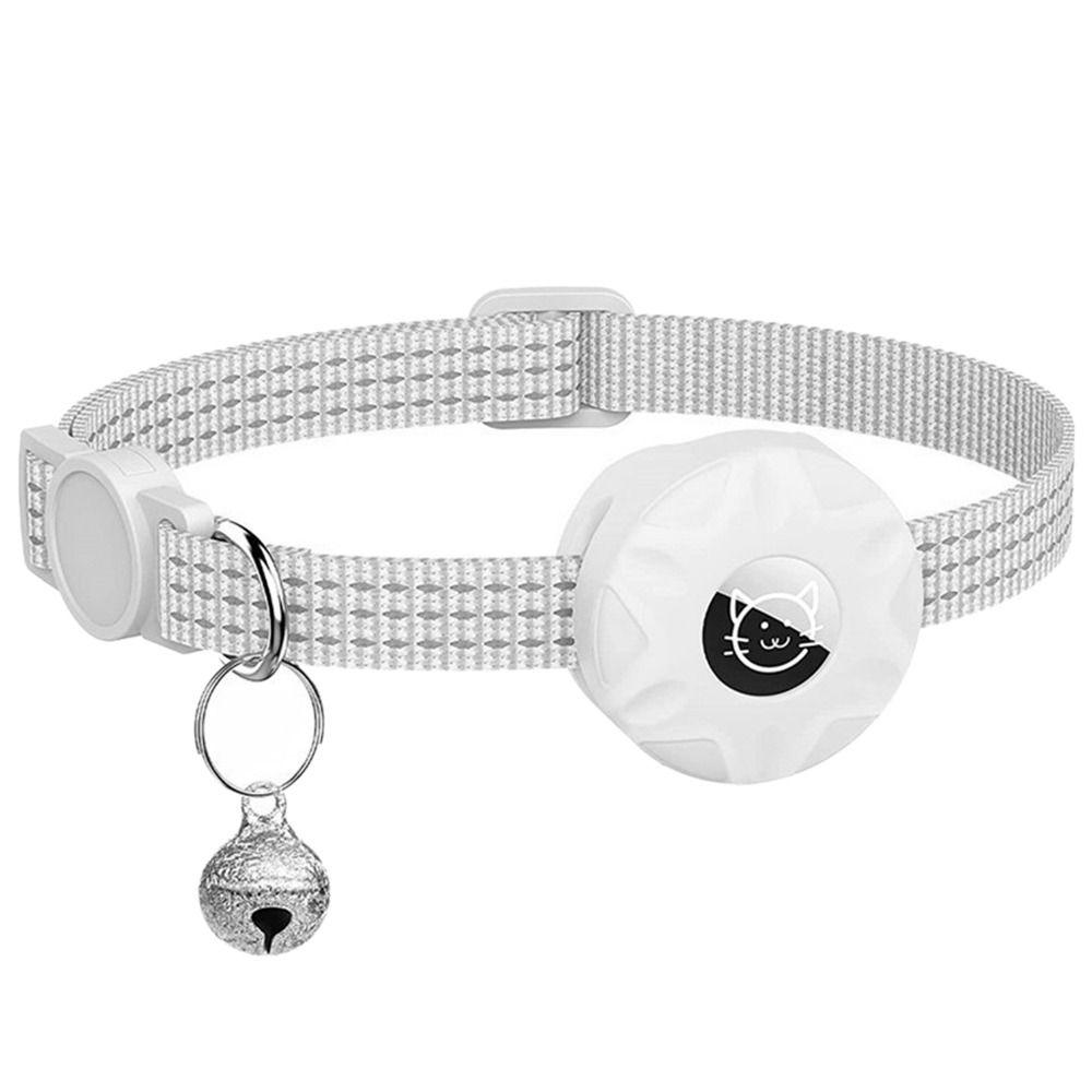 Cat Adjustable Reflective For Apple Airtags Holder Tracker Box Pet Collar Anti-lost Collar