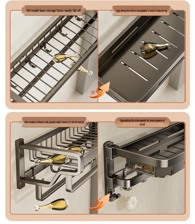 Настенная складная вешалка для полотенец для ванной без сверления