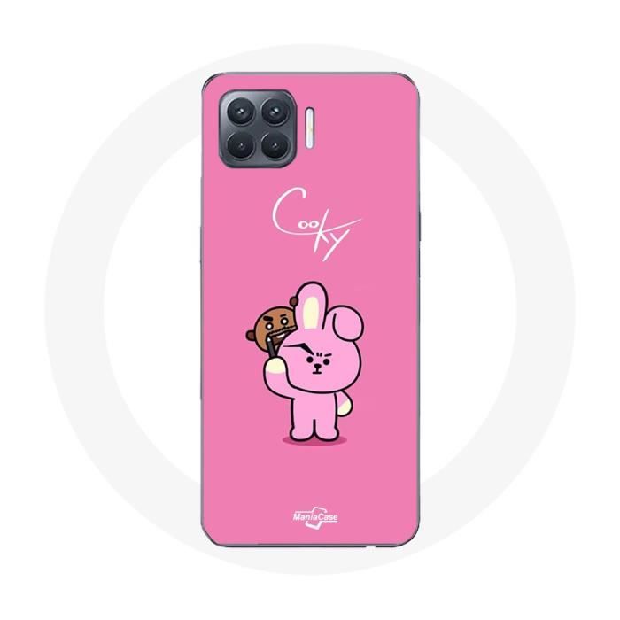 Coque pour Oppo A93 BTS Bangtan Sonyeondan BT21 Shooky Suga Et Cooky Jungkook
