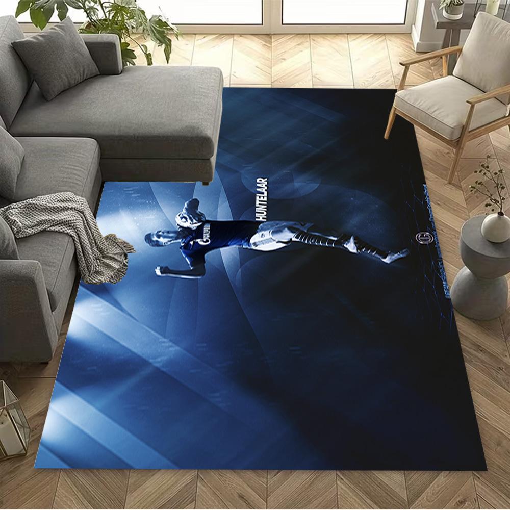 Player Celebrates Victory Moment Floor Rug Office Rug Perfect for Kitchen Dormitory Outdoor Living Rooms Antislip Carpet Decorate Offices