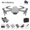 New E99PRO 4K FPV Mini Drone HD Camera RC Quadcopter Gravity Sensing Auto Follow Real-Time Transmission Mobile Control  Foldable