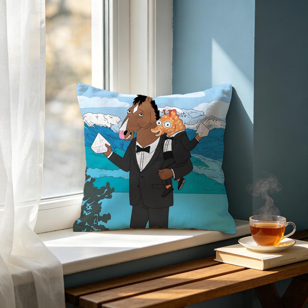Cartoon BBoJack Horsemaned Cushion Cover Cushion Cover Set Pcs x x x Pillowcase Decorative Sofa Home Decor