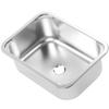 RV Sink Square 345x245x136mm 304 Stainless Steel Flush Mounted Hand Wash Basin Sink with 40mm Drain 