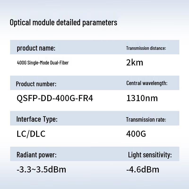 HUAWEI 400G QSFP-DD FR4 Optical Transceiver Module