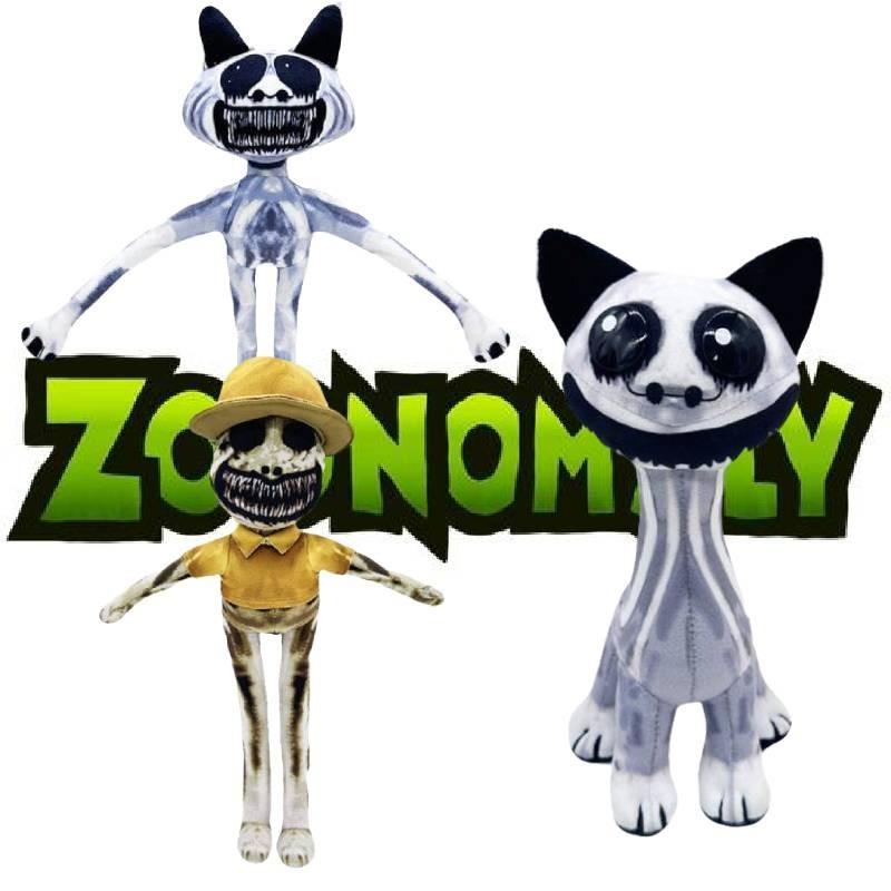 Cute Zoonomaly Plush Misfit Animal Zoo Stuffed Toy Short Fur Sitting Standing Skull Ghost