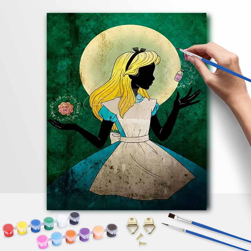 Disney Alice In Wonderland Paint By Number Kit Drawing Canvas DIY Picture Home Decor Modern Abstract Wall Art Oil Painting Decoration