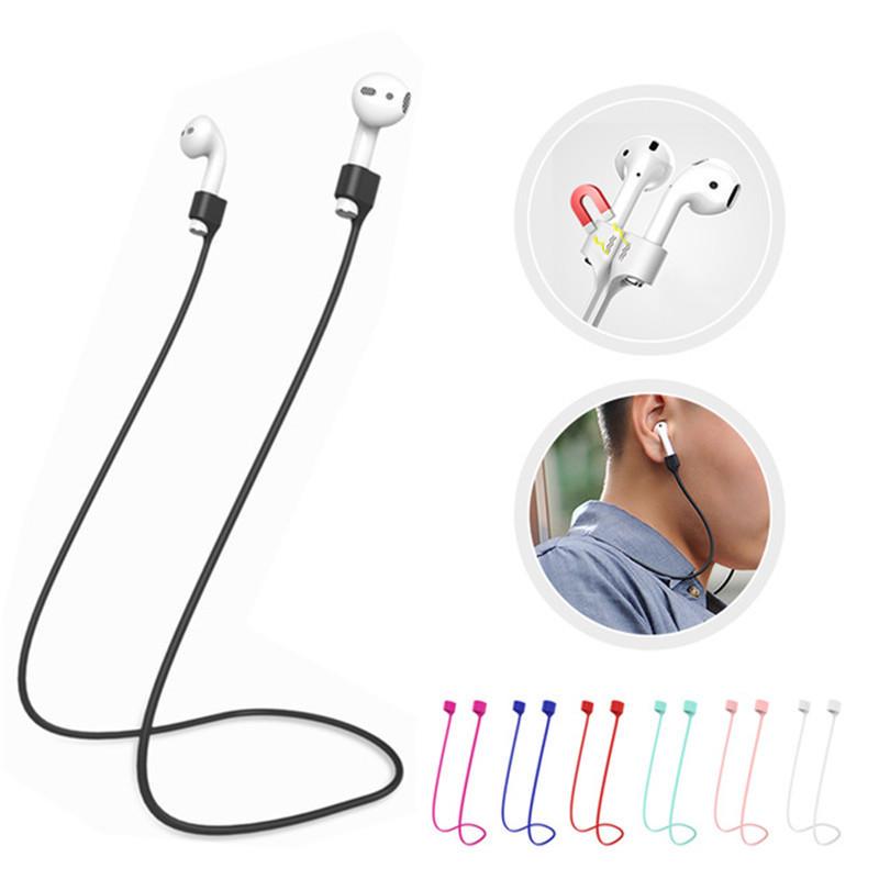 For AirPods1/2/3  Anti-Lost Magnetic Silicone Earphone String Rope For Airpods Pro Earphones Strap Cord