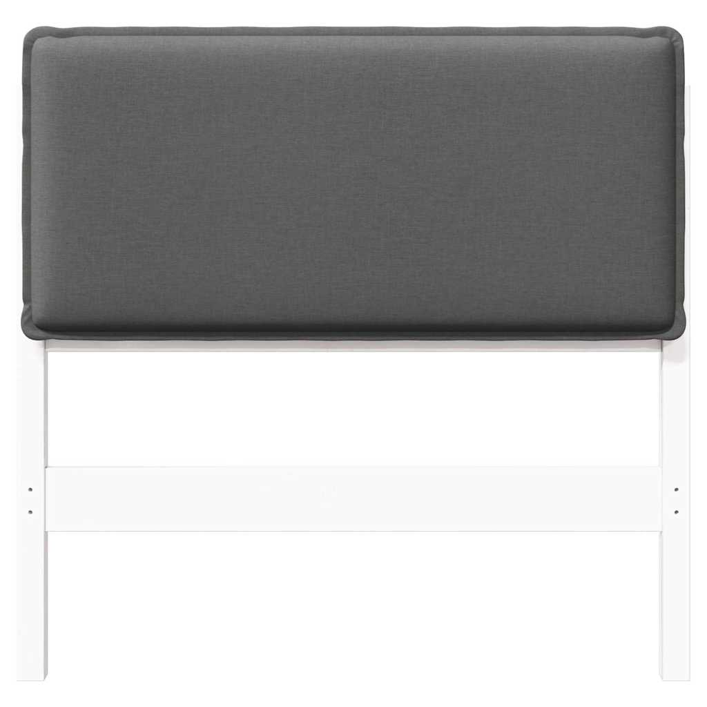 Upholstered Headboard with Headboard in White and Light Grey 75 cm
