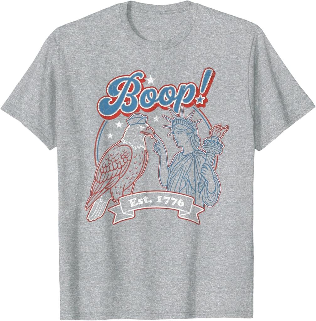 Boop 4th of July Retro Eagle Liberty America Vintage USA Unisex T-Shirt